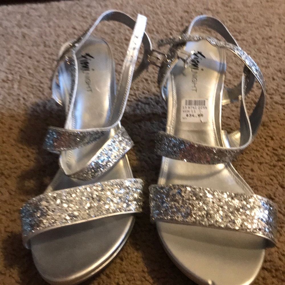 Glitter heels (never worn)